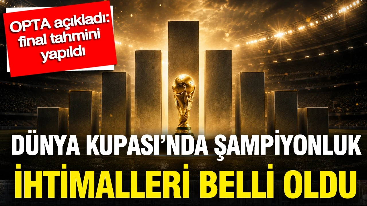 OPTA açıkladı: Dünya Kupası’nda şampiyonluk ihtimalleri belli oldu, final tahmini yapıldı