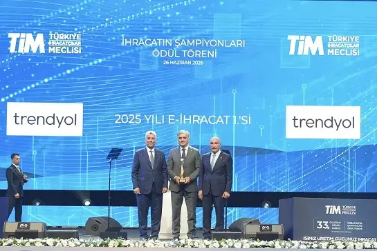 Trendyol'e üçüncü kez e-ihracat birincisi ödülü