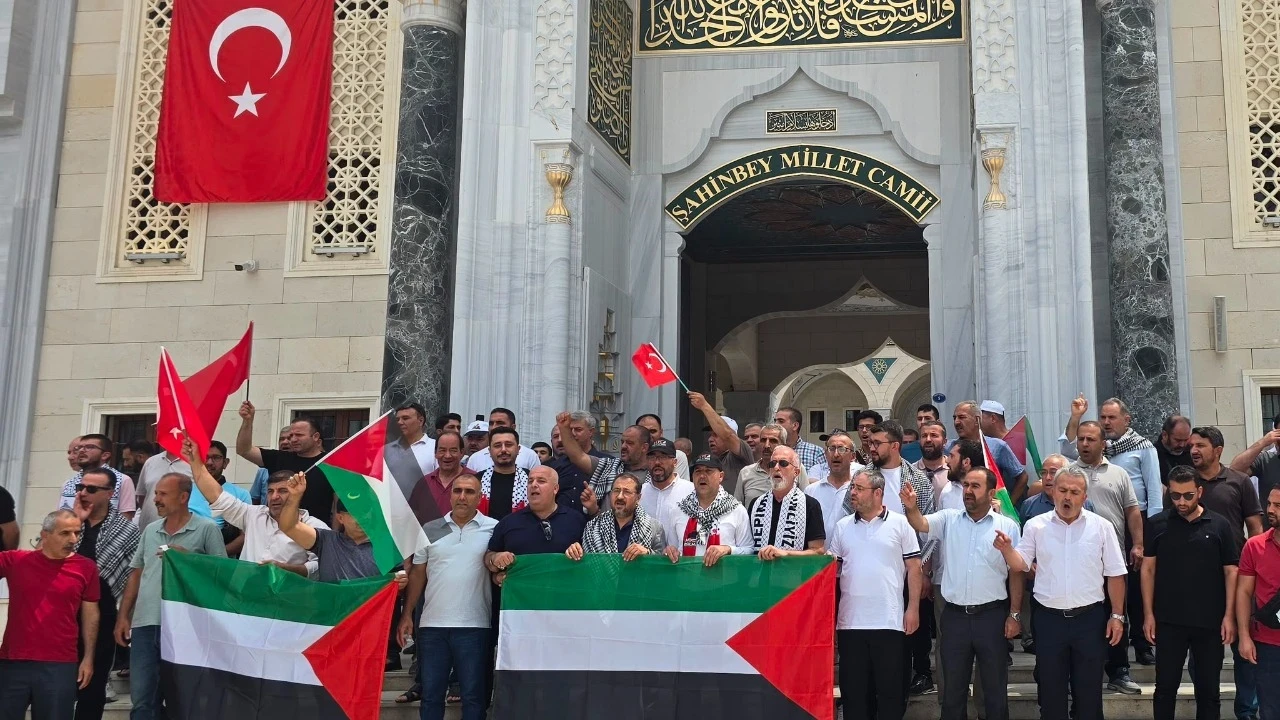 Uluslararası Filistin konvoyunun çağrısı Gaziantep’ten yükseldi
