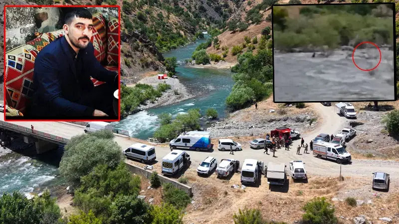 Çayda kaybolan Vedat'ı arama çalışmaları 4'üncü gününde