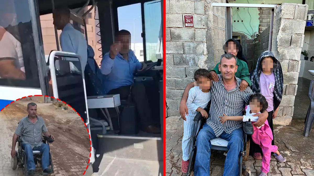 Engelli vatandaşı otobüse almayıp skandal sözler söylemişti! O şoförün cezası belli oldu: Kızım 'Babamı dövmüşler' diye ağladı!