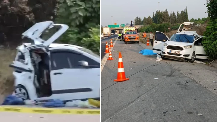 Mersin'de feci kaza! TIR'ın arkadan çarptığı araçtaki anne ile oğlu hayatını kaybetti, 2 kişi yaralandı