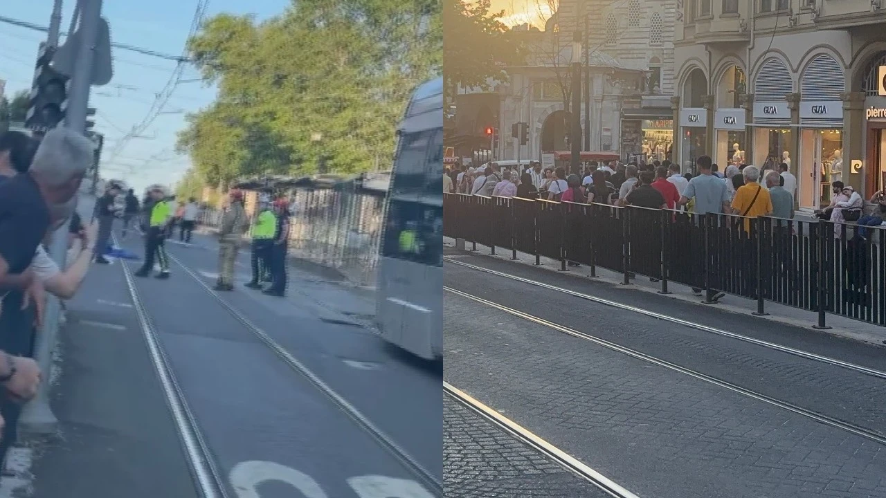 Laleli'de raylara düşen çocuk tramvayın altında kalarak öldü