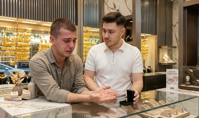 Son dönemde artan ayrılık oranları esnafı da isyan ettirdi: Altı aylık damat alyansını ağlayarak bozdu