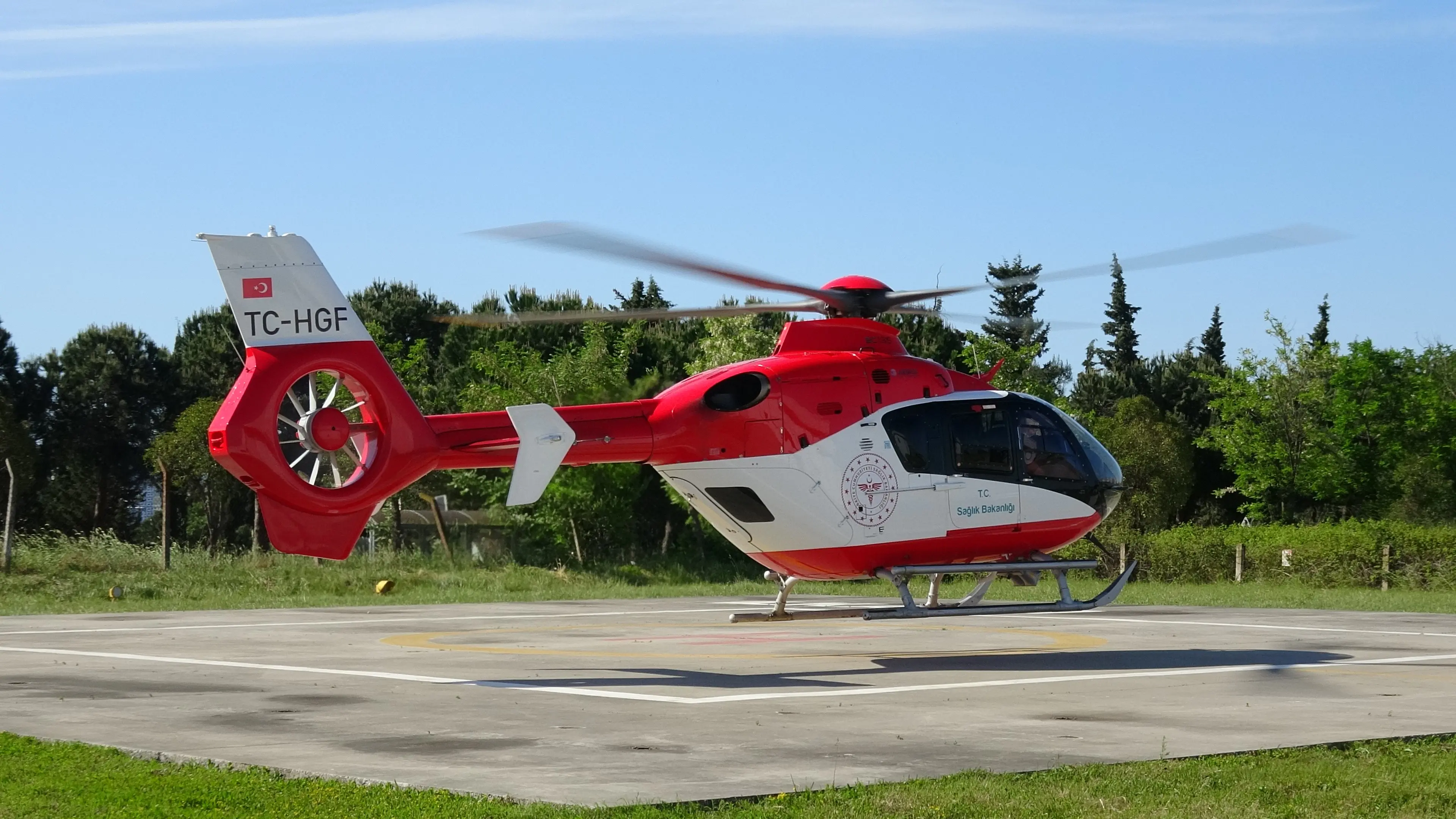 Yenidoğan bebeğin imdadına ambulans helikopter yetişti