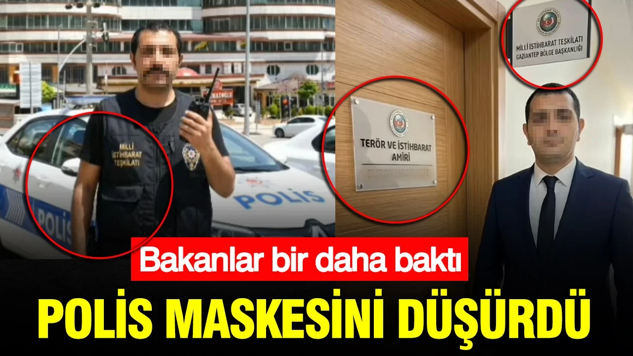 Bakanlar bir daha baktı: Polis maskesini düşürdü: Yapay zekayla MİT yalanı