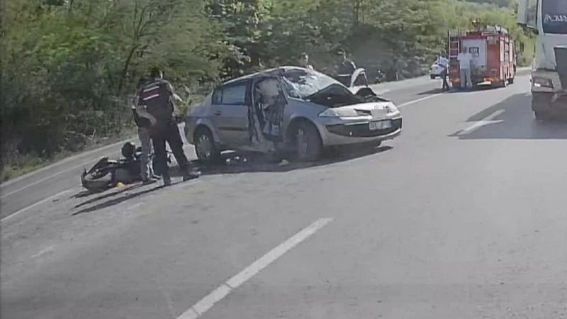 Zonguldak’ta motosiklet otomobille çarpıştı: Bir kişi hayatını kaybetti