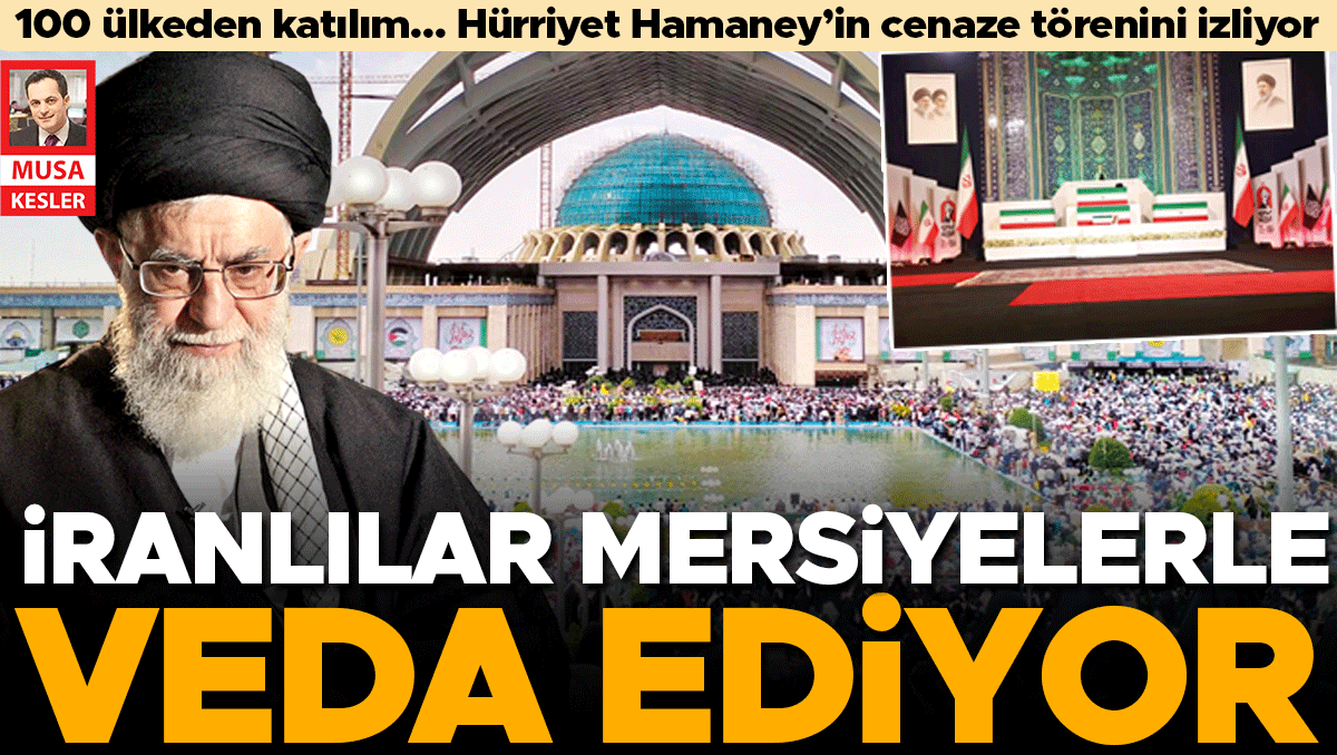Hamaney için ilk tören son namaz yerinde… Her köşe başında öfke ve matem...