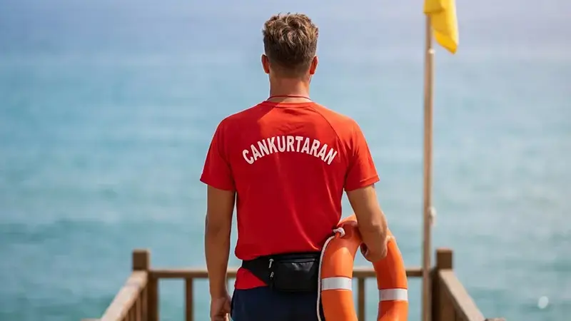 Kız arkadaşını denizden çıkaran cankurtaranlara saldırdı