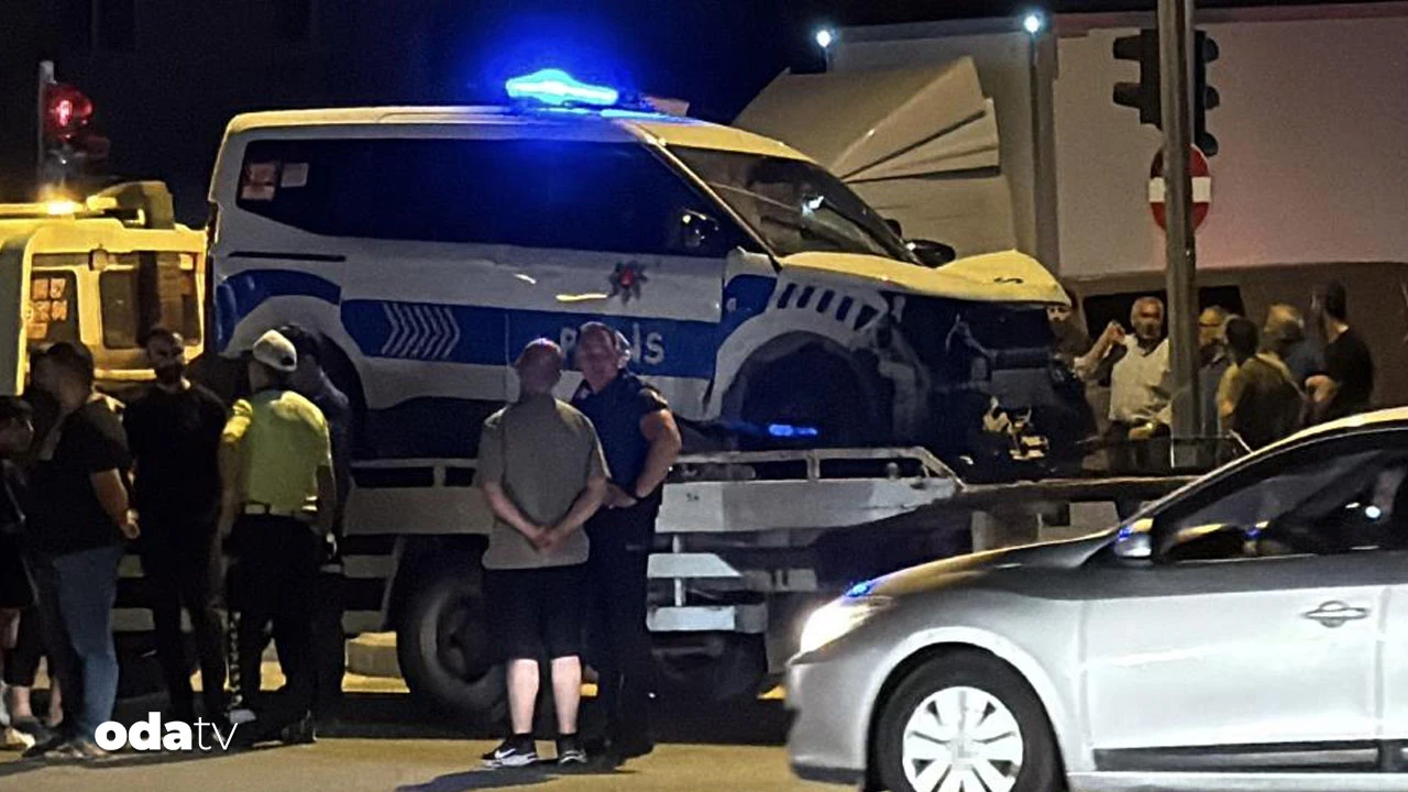 Polisler olaya giderken kaza yaptı