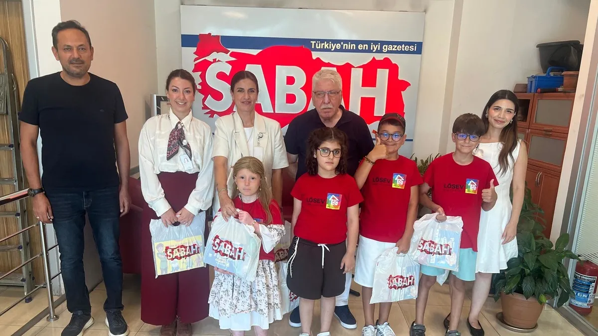 Lösemiyi yenen minikler SABAH’ı ziyaret etti, basın bayramını kutladı
