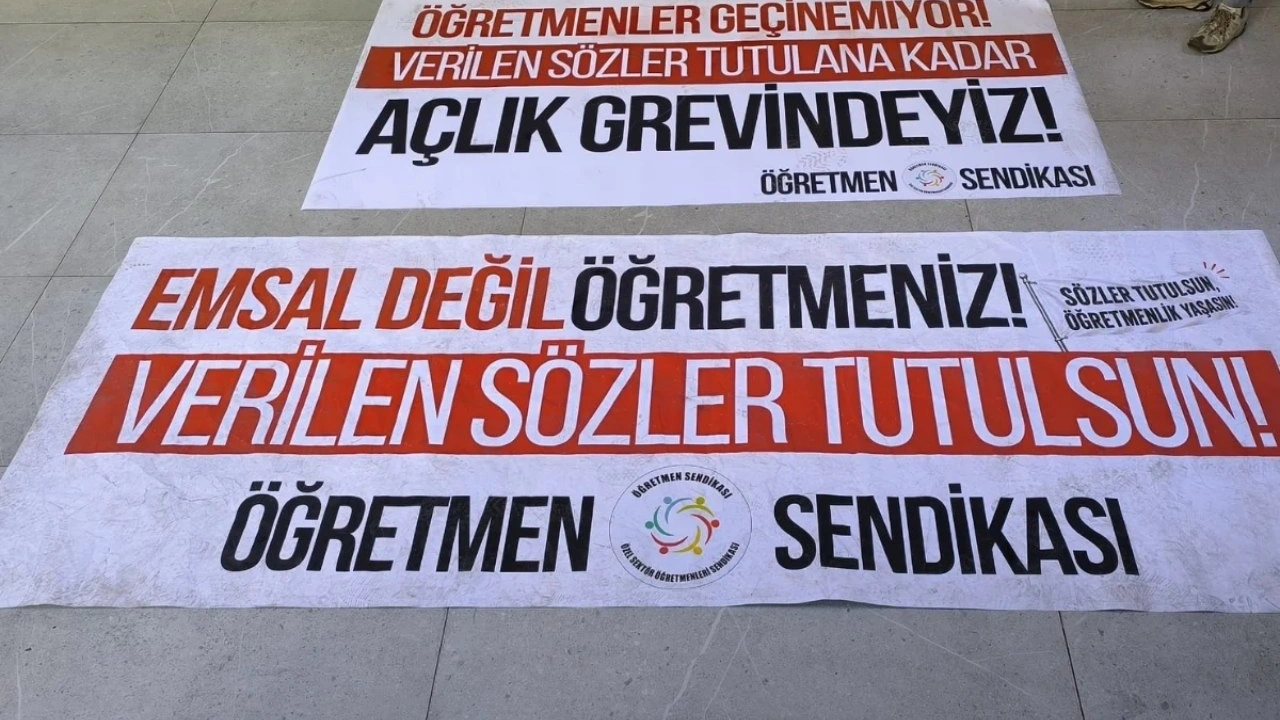 Son dakika | Özel sektör öğretmenleri açlık grevini sonlandırdı