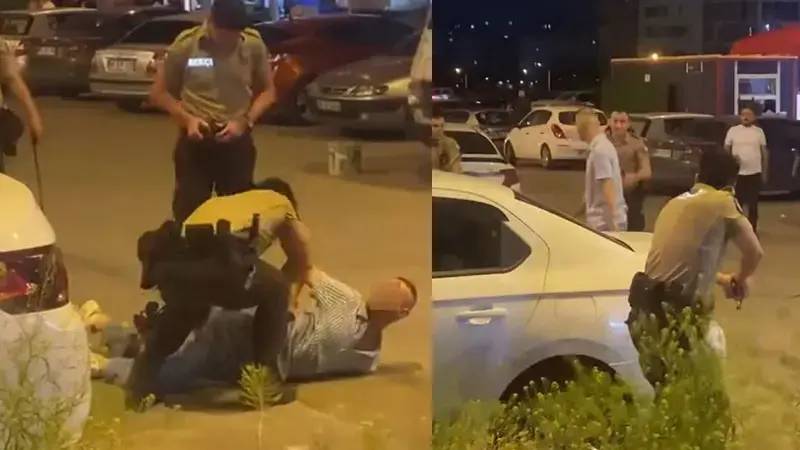 Kesici aletle bekçilere saldıran şüpheli, bacağından vurularak yakalandı