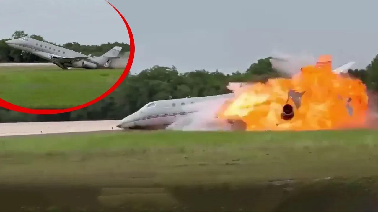 Özel jet alev topuna döndü! Kazada kurtulan olmadı