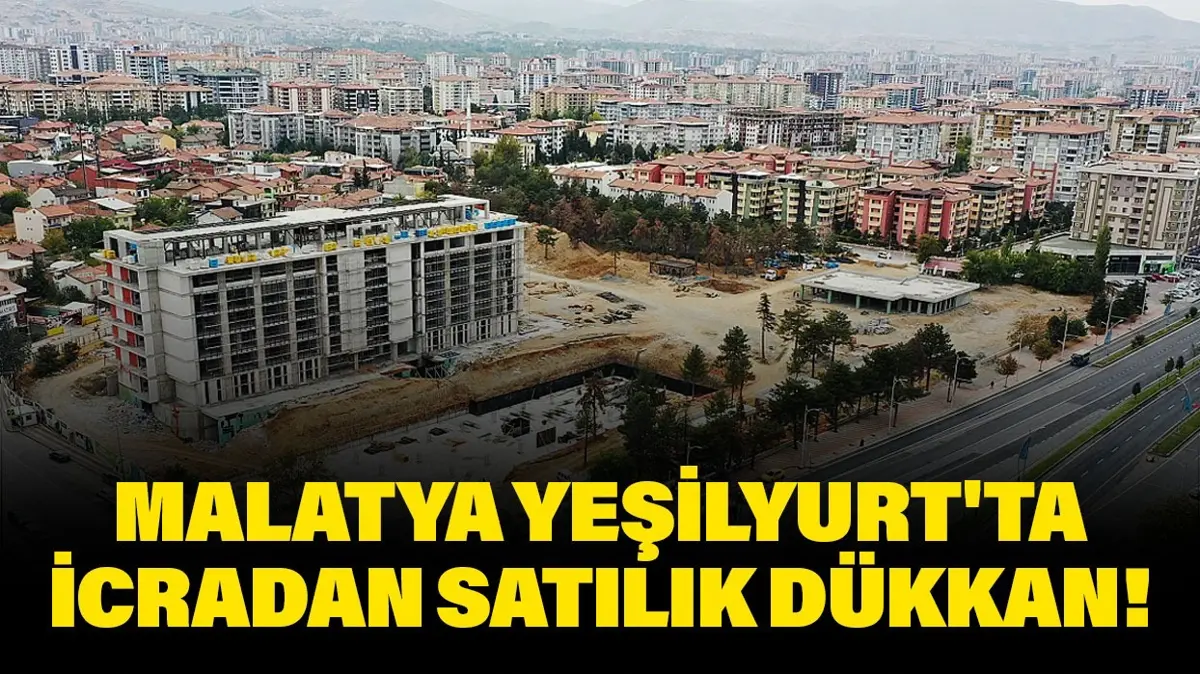 Malatya Yeşilyurt'ta 90 metrekare icradan satılık dükkan!