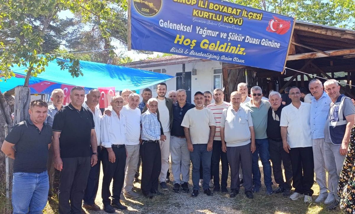 Boyabat'ta yağmur ve şükür duası yapıldı