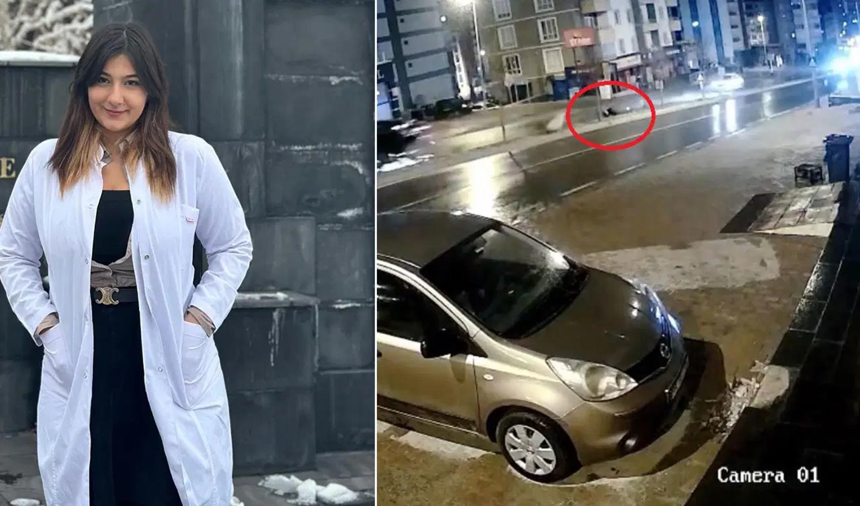 Kayseri’de tıp öğrencisi Yaren Mercan’ın öldüğü kazada yeni görüntüler ortaya çıktı