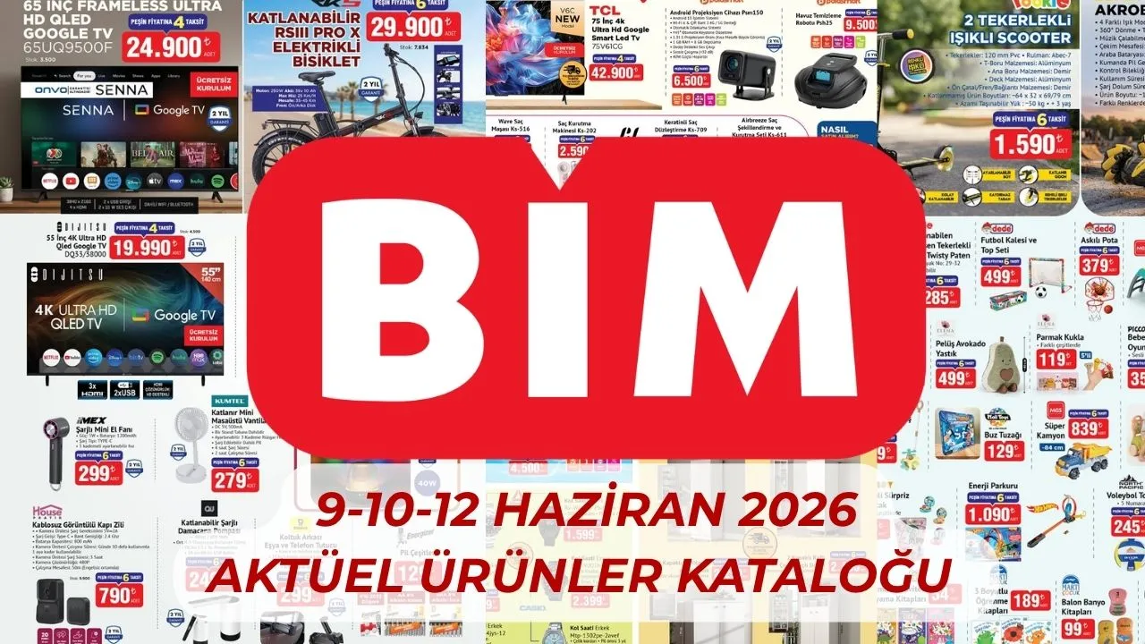 BİM aktüel ürünler kataloğu 9-10-12 Haziran listesi! BİM'e bu hafta neler gelecek?