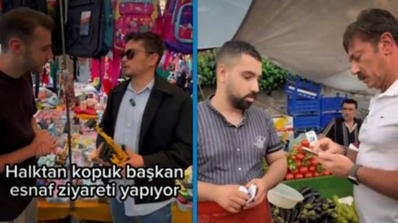 Bakkalın ruhsat iptali tepki çekmişti! Bahçelievler Belediye başkanının pazarcılarla da takıştığı görüntüler ortaya çıktı