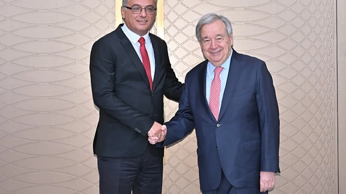 BM'den KKTC'de güven artırıcı adım sözü: Guterres, Erhürman ile bir araya geldi