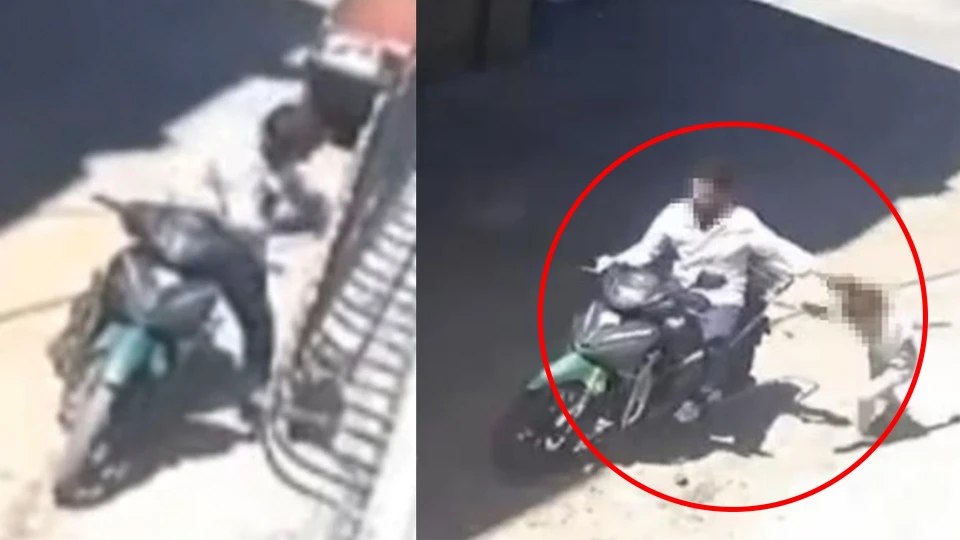 Gaziantep'te iğrenç olay: Kızını motosikletle sürükleyen babanın 12 suç kaydı bulundu | YEREL HABERLER