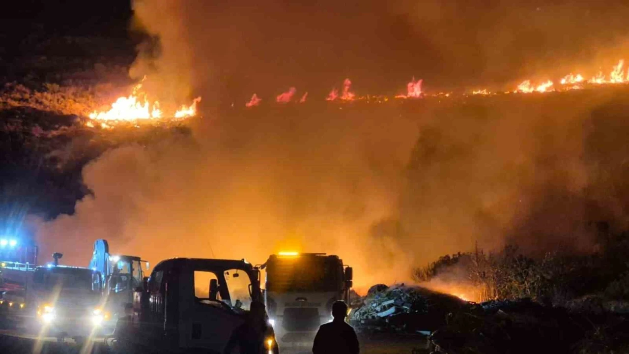 Bodrum’da korkutan yangın
