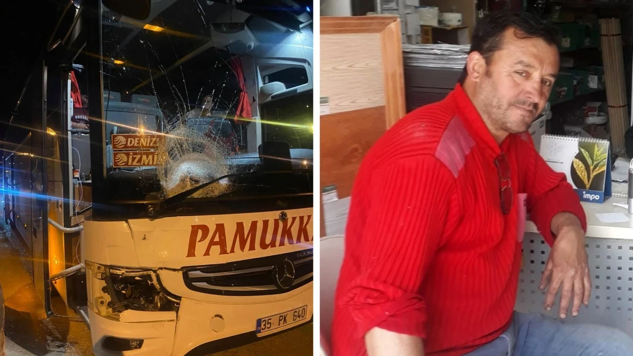 Yolun karşısına geçerken yolcu otobüsü çarptı