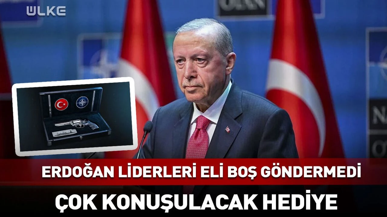 Erdoğan’dan liderlere manidar hediye