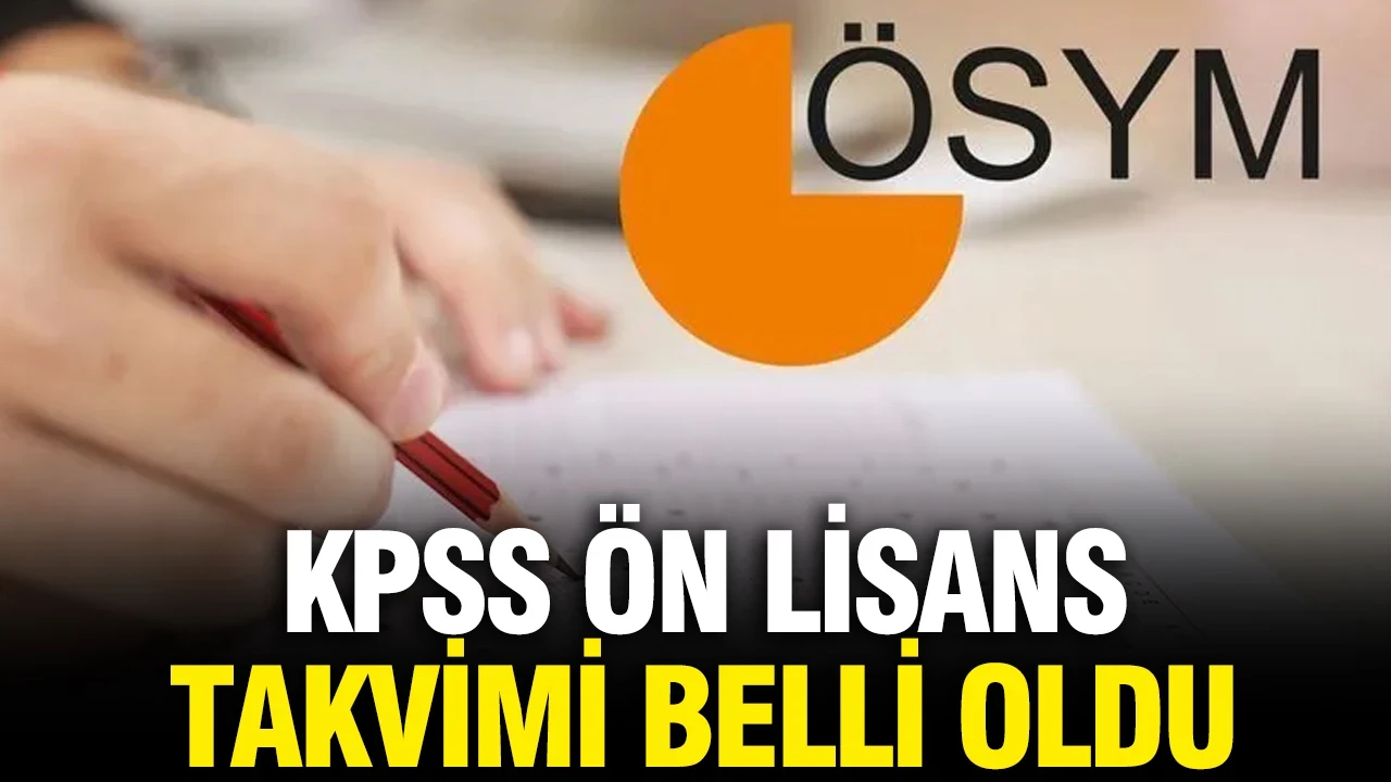 KPSS ön lisans takvimi belli oldu