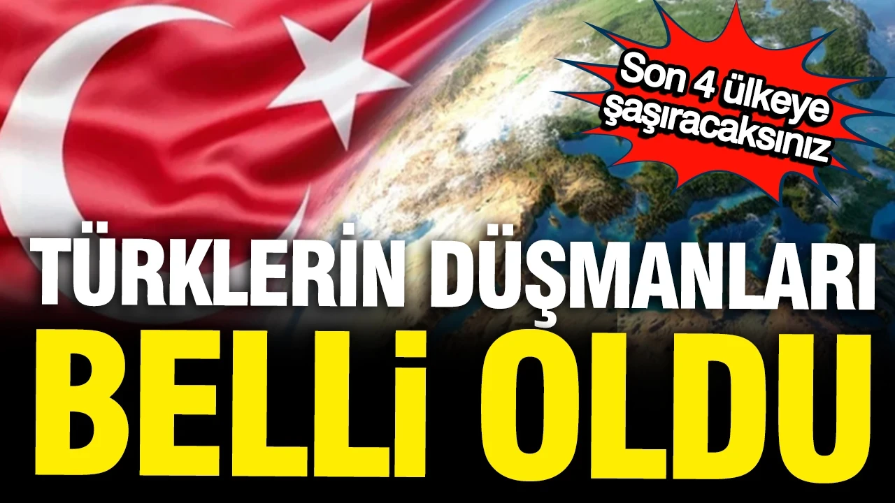 Türklerin düşmanları belli oldu: %90,7 o ülkeyi işaret etti
