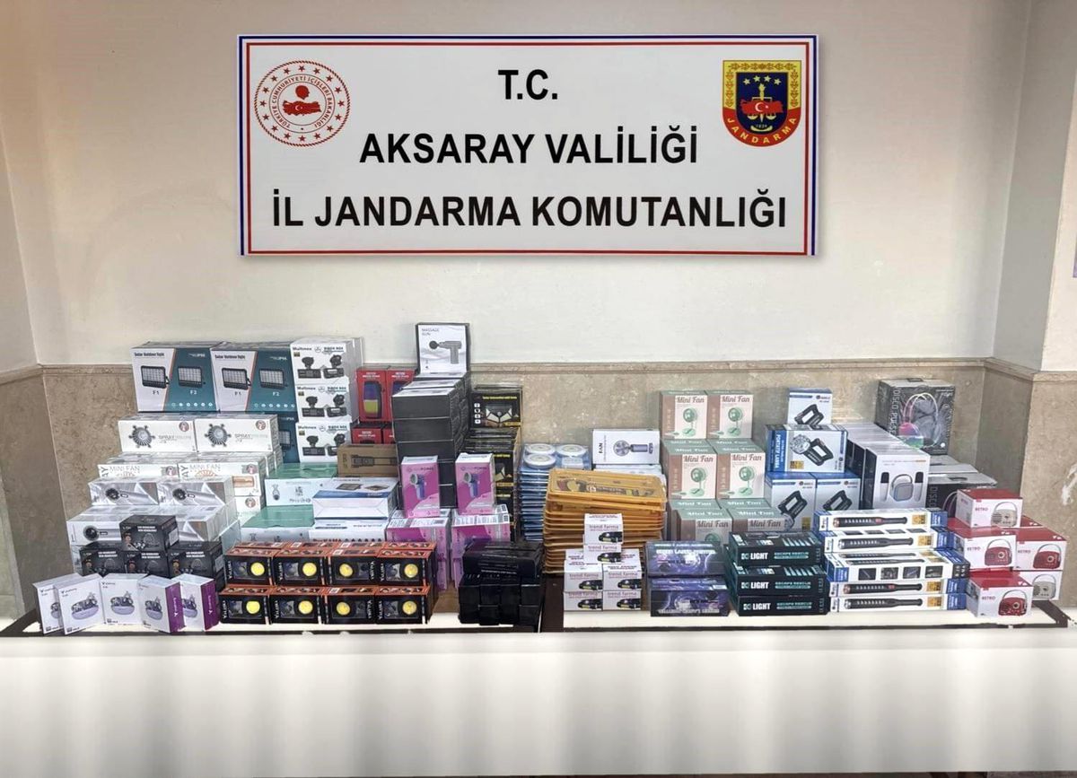 Aksaray'da 4,5 milyonluk kaçakçılık operasyonu: 3 gözaltı