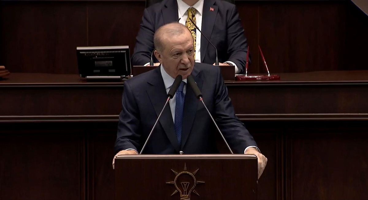 Cumhurbaşkanı Erdoğan, parti grubunda konuşuyor