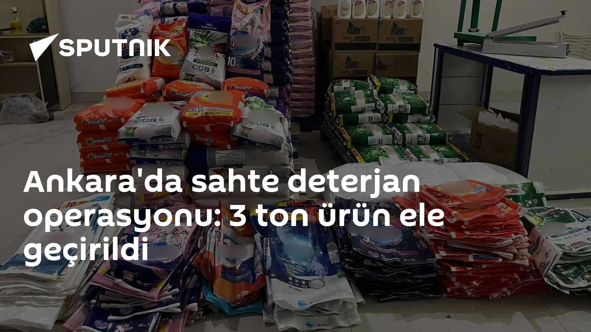 Ankara'da sahte deterjan operasyonu: 3 ton ürün ele geçirildi