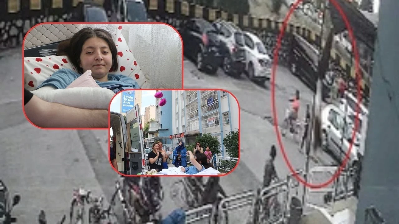 Düştüğü binanın önünde pasta kesildi: 14 yaşındaki Ecrin taburcu oldu! "İyilikler bana kanat oldu"