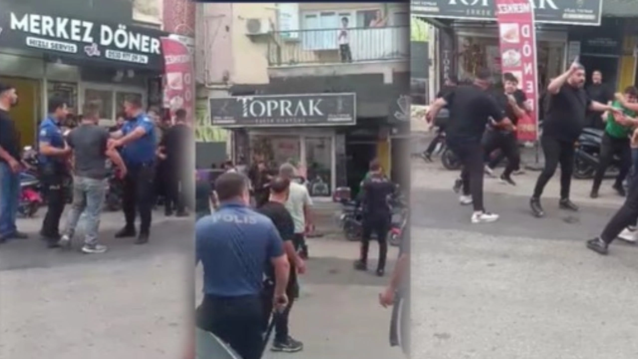 Esnaf ile vatandaşların birbirine girdiği anlar kamerada: 1’i polis 5 yaralı