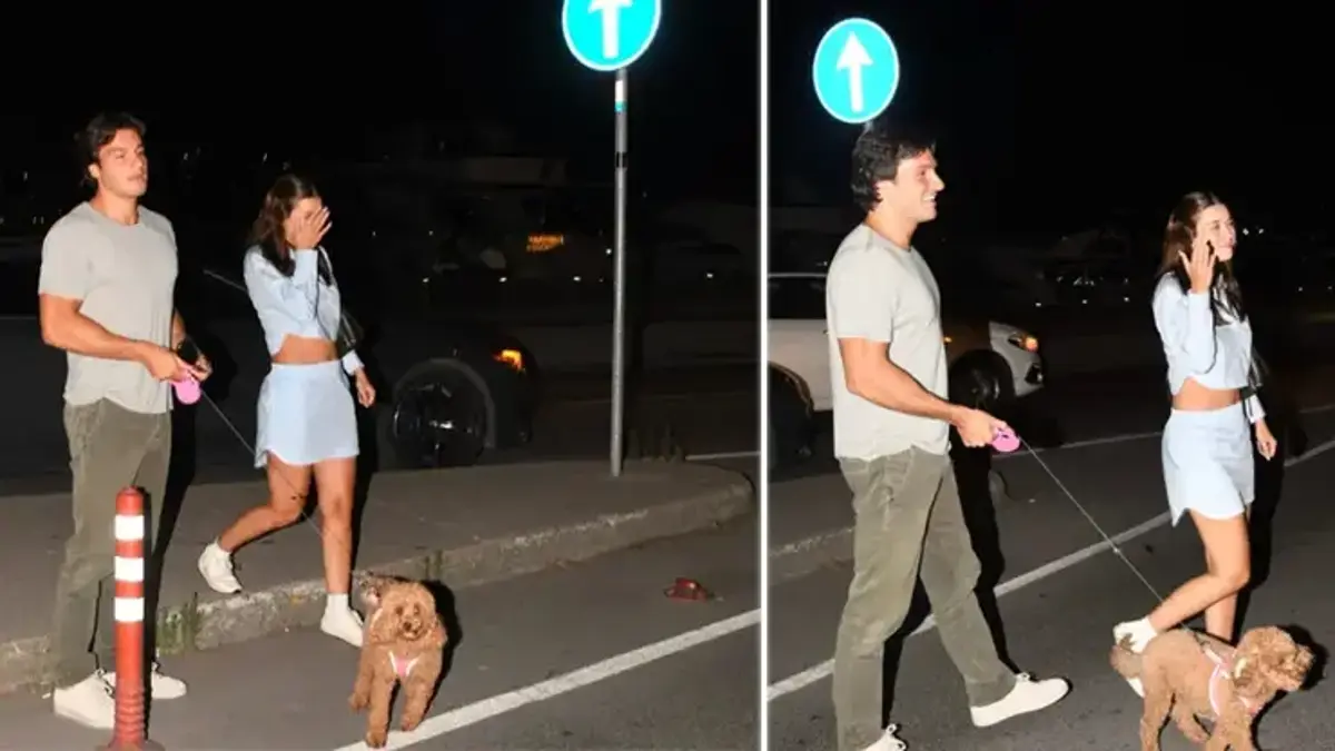 Afra Saraçoğlu’nun Panik Anları! Sevgilisiyle Görüntülenince Yüzünü Gizledi