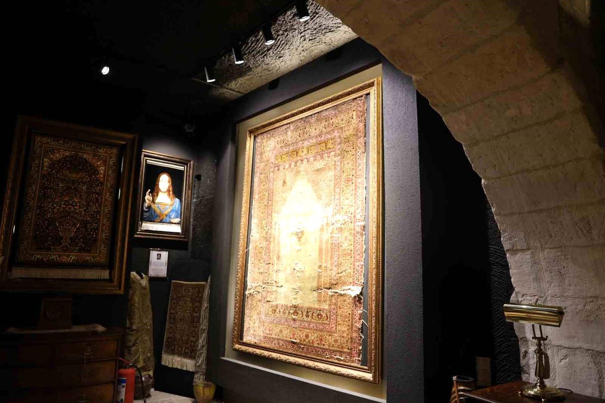 300 yıllık ipek halı Kapadokya'da sergileniyor