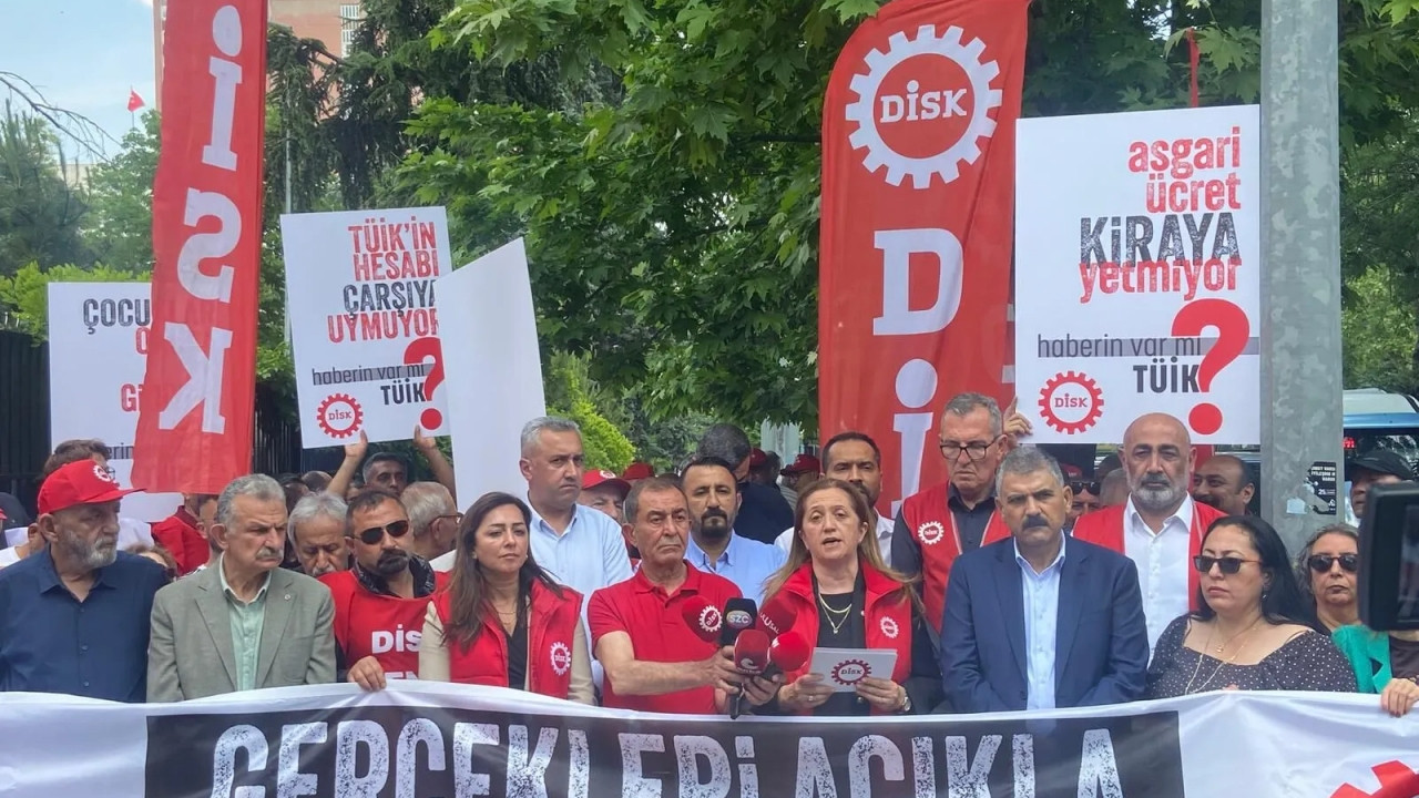 DİSK’ten TÜİK önünde eylem