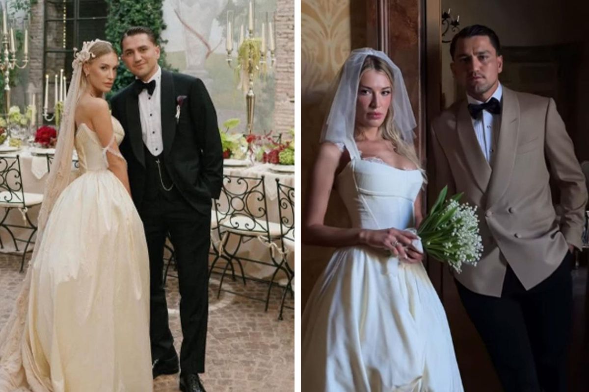 Roma'da evlenen Cengiz Ünder ile Bilge Yenigül, balayı için Balıkesir'e gitti