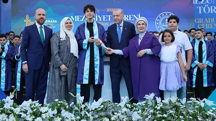 Cumhurbaşkanı Erdoğan, İTO Marmara Anadolu İmam Hatip Lisesi Mezuniyet Töreni'ne katıldı