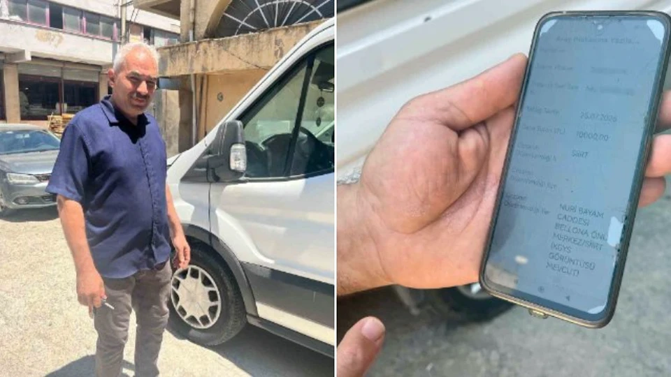İzmirli esnafa gitmediği Siirt'ten 10 bin liralık trafik cezası