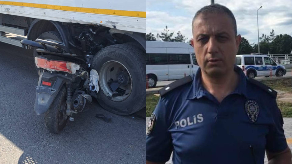 Samsun’da motosiklet ile kamyonun çarpıştığı kazada emekli komiser yardımcısı Erdal Bereket hayatını kaybetti