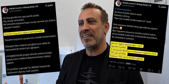 Haluk Levent'in hiç sigara içmedim dedi ama gerçek farklı çıktı