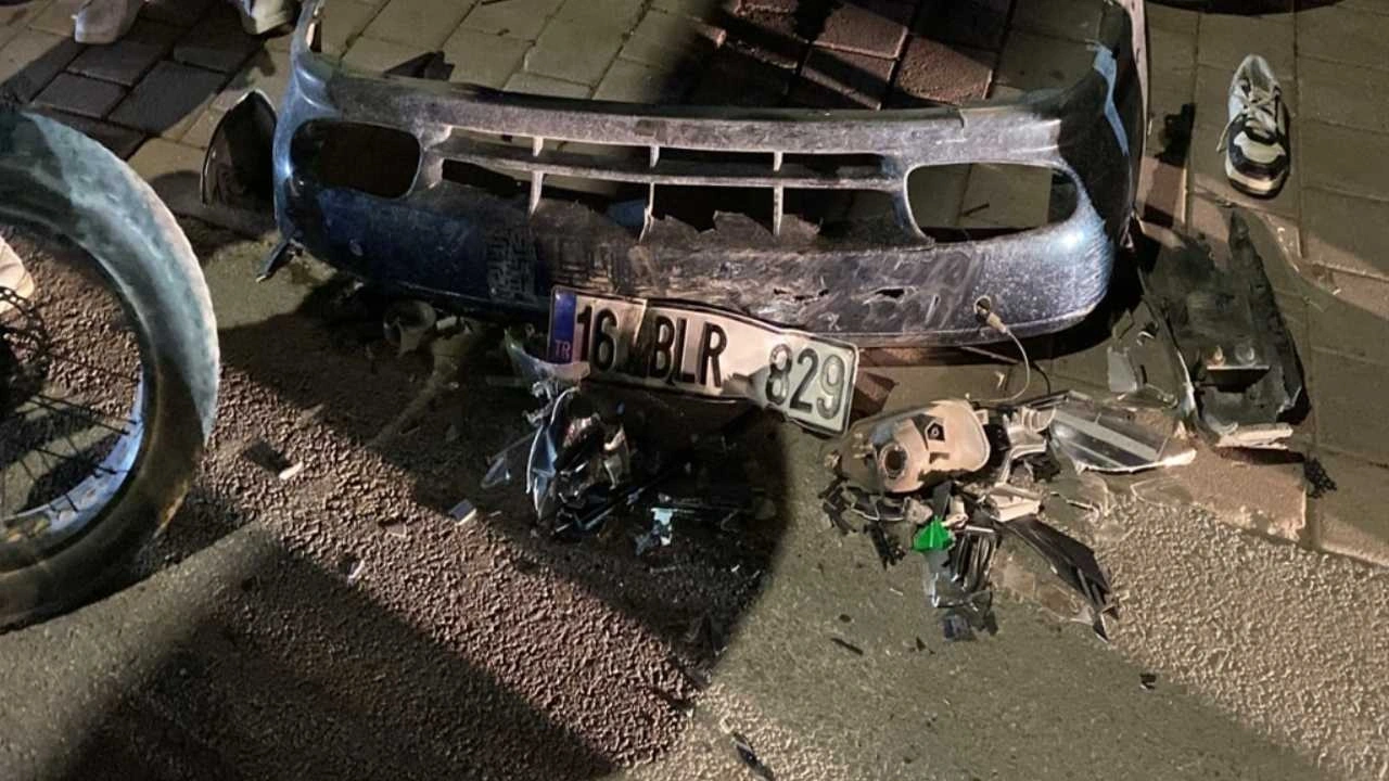 Motosiklete çarpıp kaçtı! Düşen plakasından bulundu