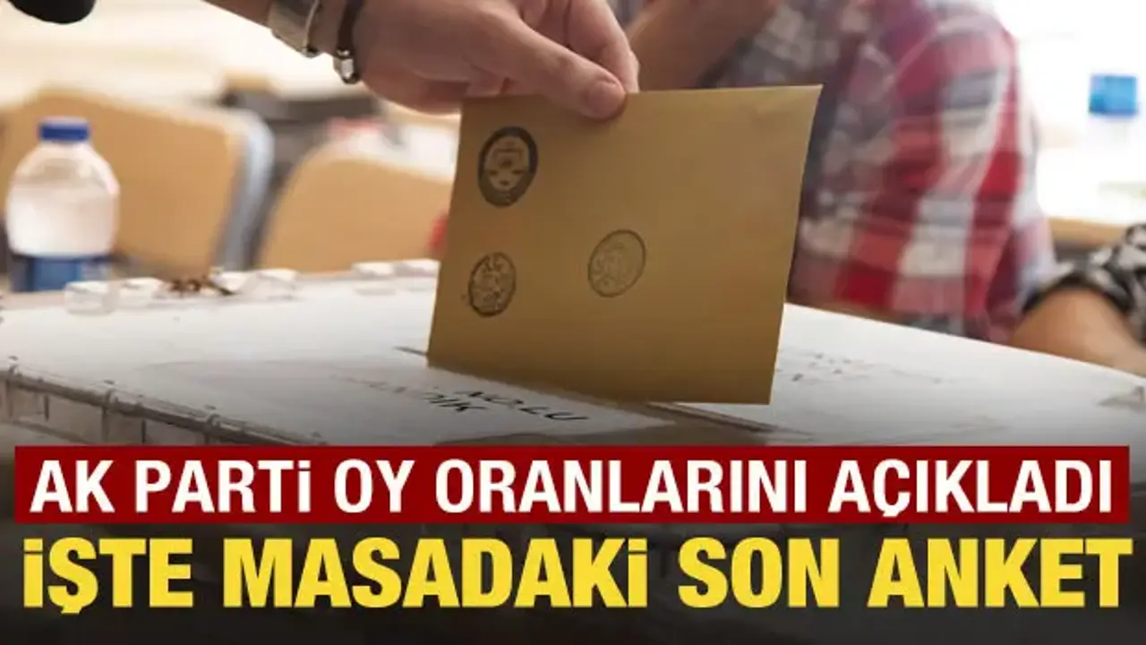 AK Partili Şen, son anket sonuçlarını açıkladı