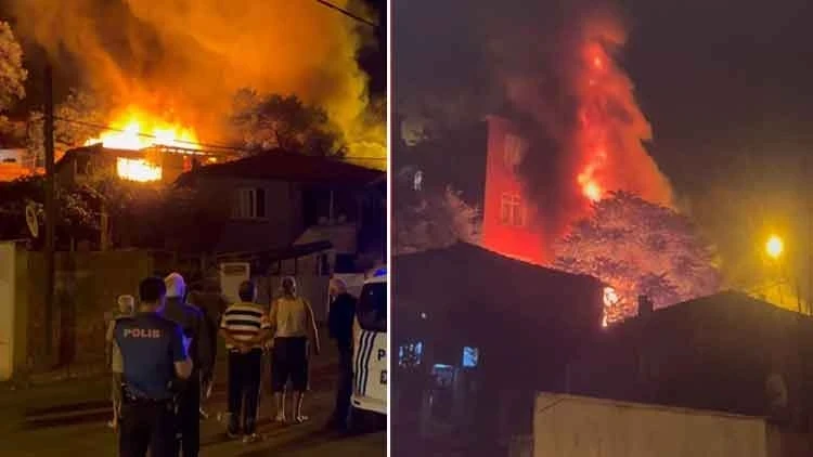 İstanbul'da 3 gecekondu alev alev yandı