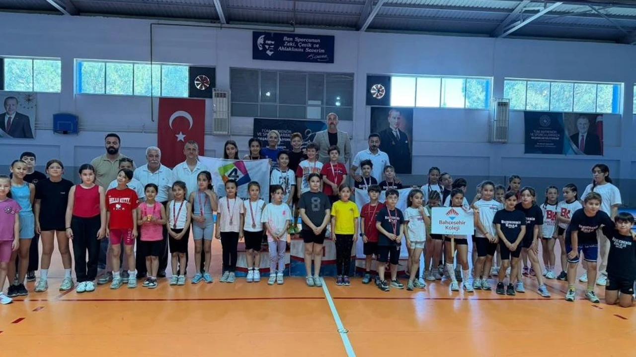 Nazilli'de miniklerin parkur heyecanı: Cimnastik İl Birinciliği tamamlandı