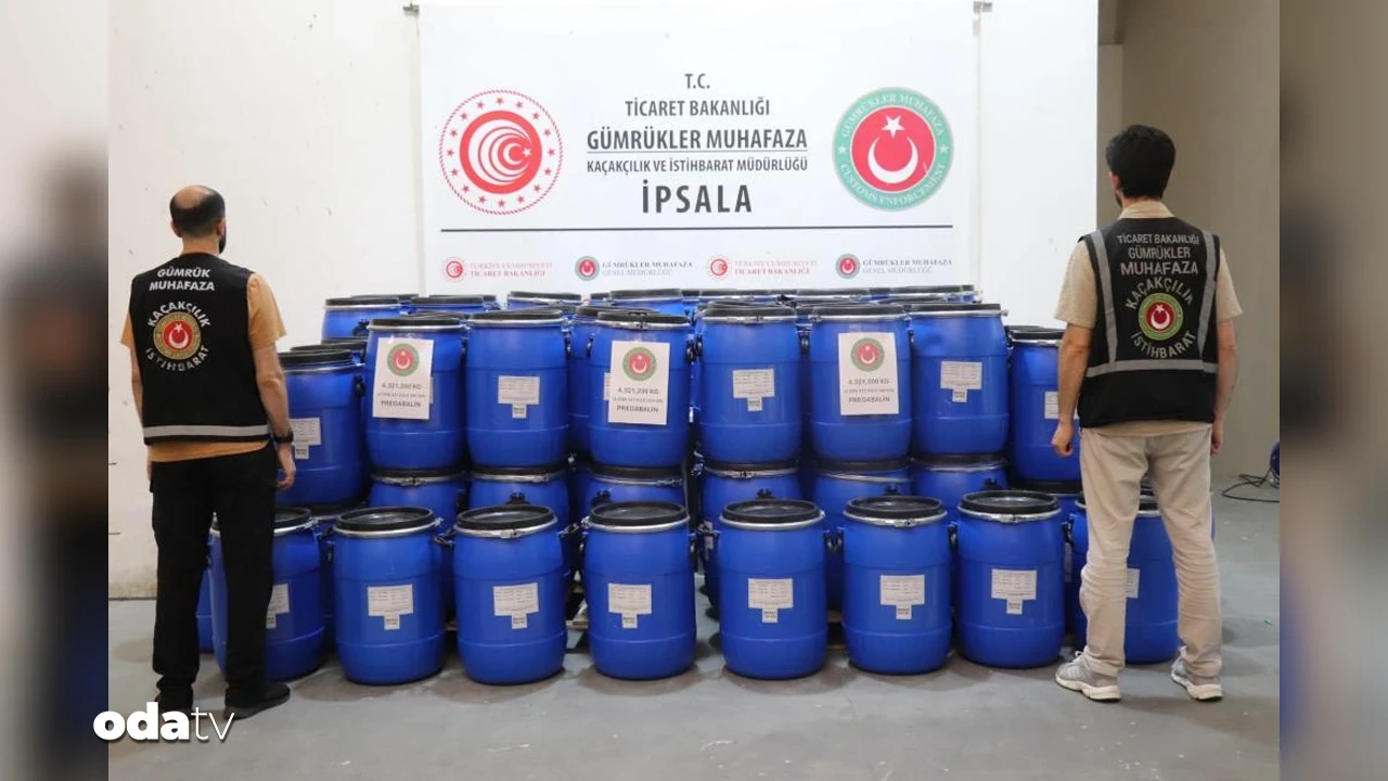 İpsala'da tonlarca uyuşturucu ele geçirildi