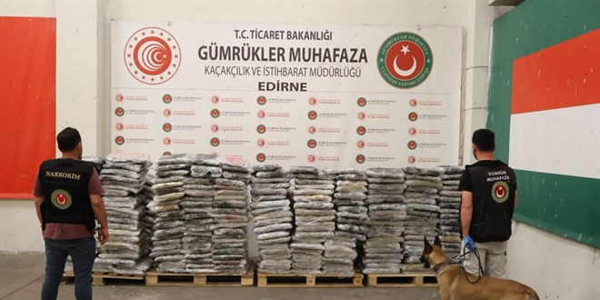 Kapıkule'de 1,2 ton uyuşturucu ele geçirildi
