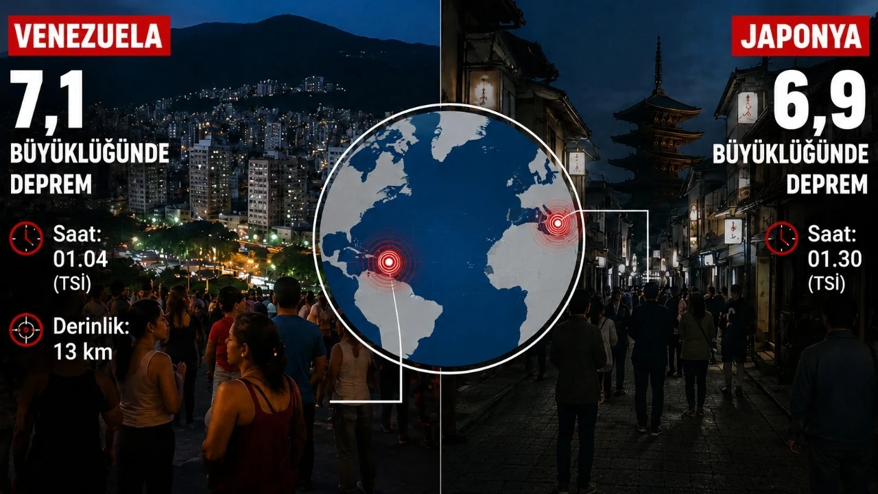 7.1 ve 6.9! Venezuela ve Japonya art arda sallandı